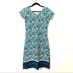 VTG Pink and Blue Floral Tunic